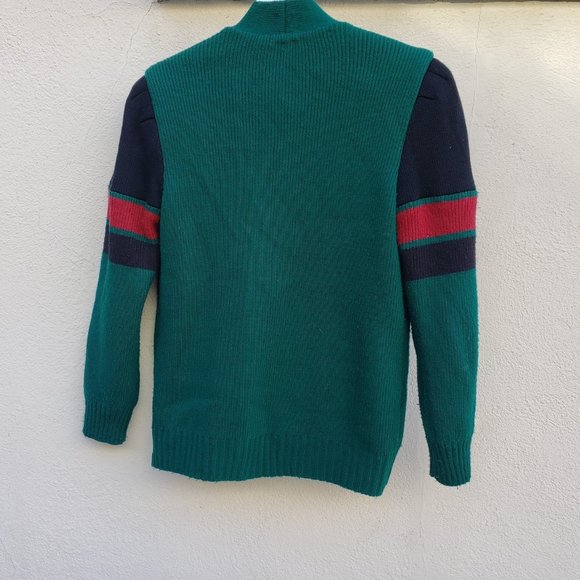 Vintage 90s Striped Designer Style Cardigan - Picture 3 of 10